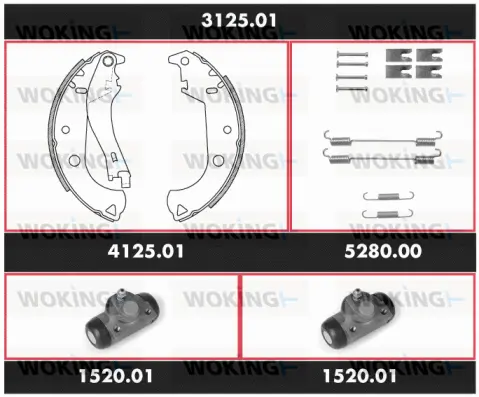Brake Kit, drum brake (3125.01)