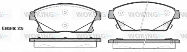 Brake Pad Set, disc brake (P15313.02)