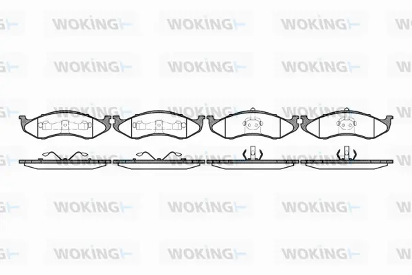 Brake Pad Set, disc brake (P5673.40)
