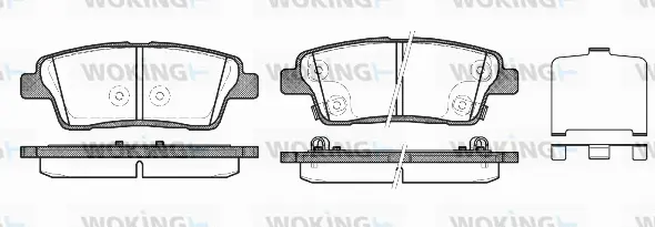 Brake Pad Set, disc brake (P15583.02)