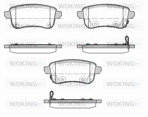 Brake Pad Set, disc brake (P12873.02)