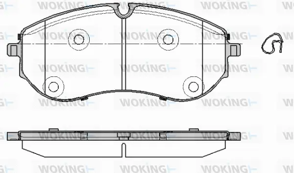 Brake Pad Set, disc brake (P19573.00)