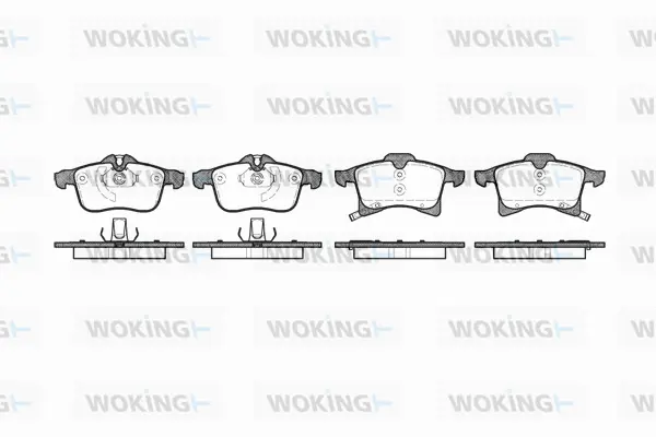 Brake Pad Set, disc brake (P11363.02)