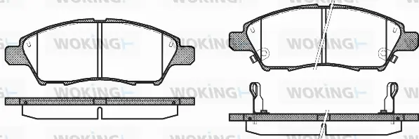 Brake Pad Set, disc brake (P13103.02)