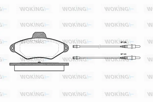 Brake Pad Set, disc brake (P5383.04)