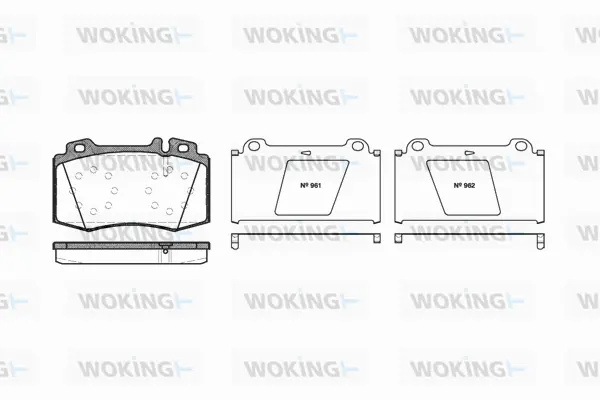 Brake Pad Set, disc brake (P6693.00)