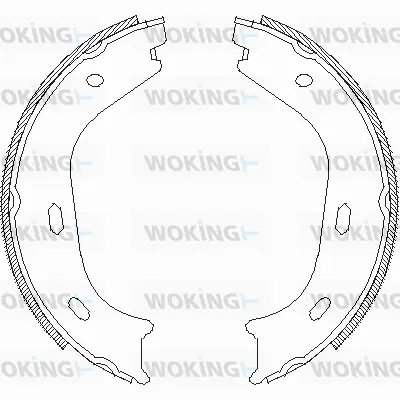 Brake Shoe, parking brake (Z4058.00)