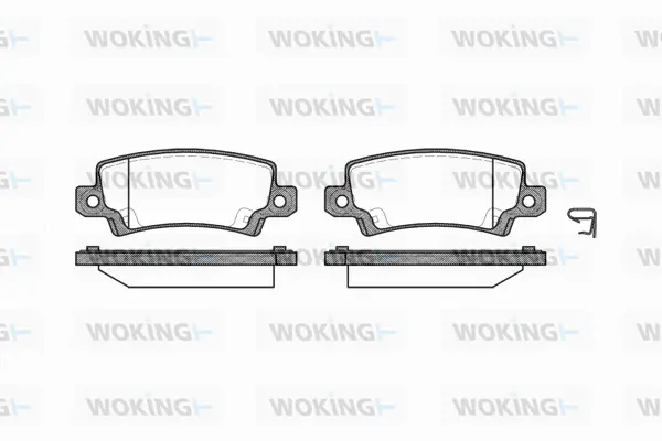 Brake Pad Set, disc brake (P9743.02)