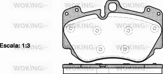 Brake Pad Set, disc brake (P10403.10)