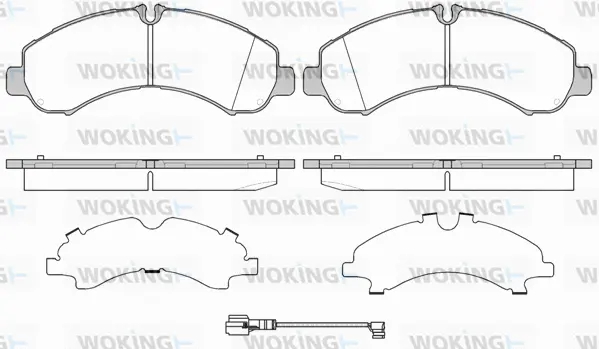 Brake Pad Set, disc brake (P17463.01)
