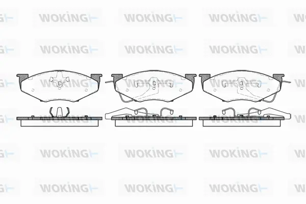 Brake Pad Set, disc brake (P4513.00)