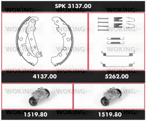 Brake Kit, drum brake (SPK 3137.00)