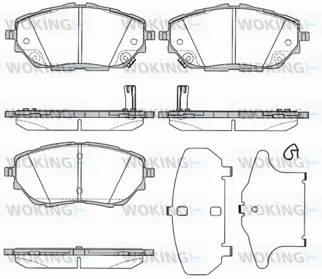 Brake Pad Set, disc brake (P16863.02)