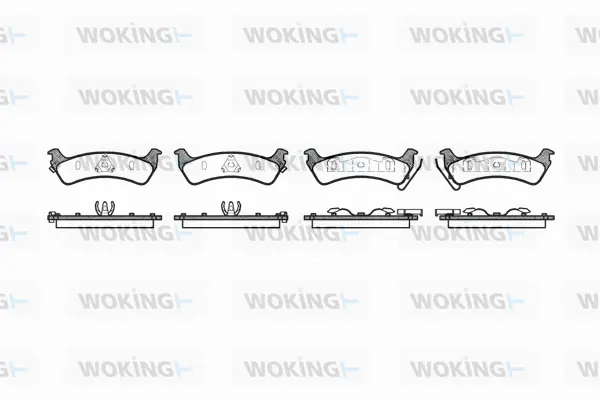 Brake Pad Set, disc brake (P7293.02)