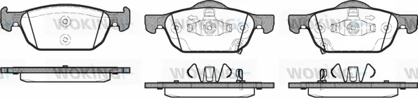 Brake Pad Set, disc brake (P12843.02)