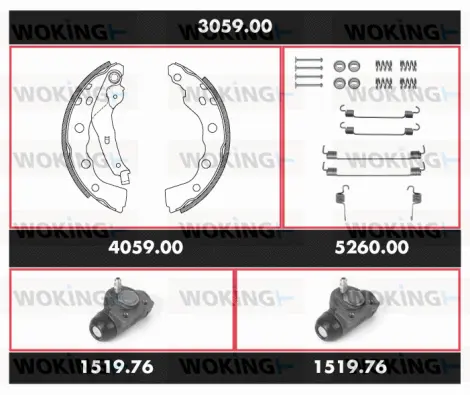 Brake Kit, drum brake (3059.00)