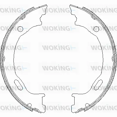 Brake Shoe, parking brake (Z4707.01)
