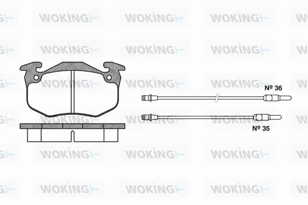 Brake Pad Set, disc brake (P0443.14)