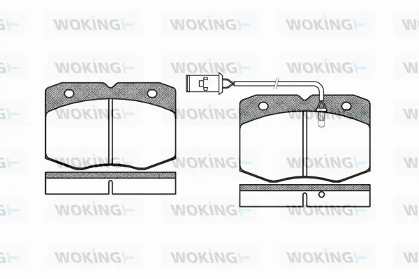 Brake Pad Set, disc brake (P5353.02)