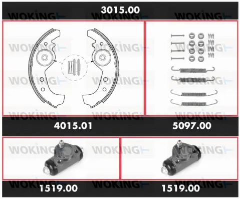 Brake Kit, drum brake (3015.00)