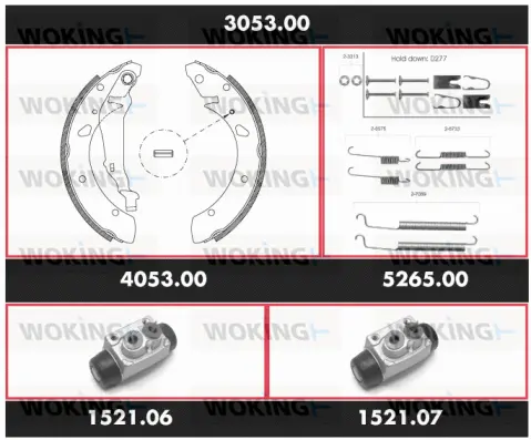 Brake Kit, drum brake (3053.00)