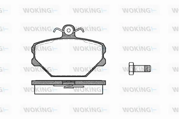 Brake Pad Set, disc brake (P3643.00)