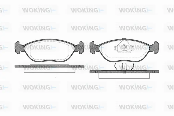 Brake Pad Set, disc brake (P5443.00)