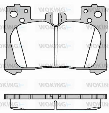 Brake Pad Set, disc brake (P16913.00)