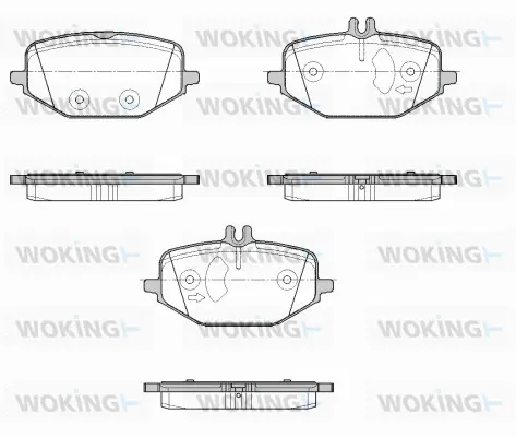 Brake Pad Set, disc brake (P19553.00)