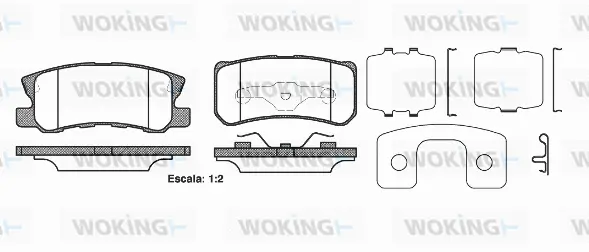 Brake Pad Set, disc brake (P9033.22)