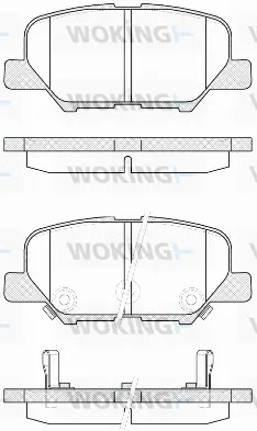 Brake Pad Set, disc brake (P14363.02)