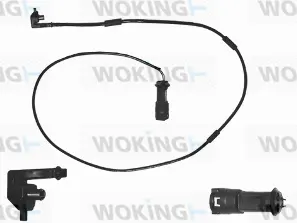 Warning Contact, brake pad wear (001006)