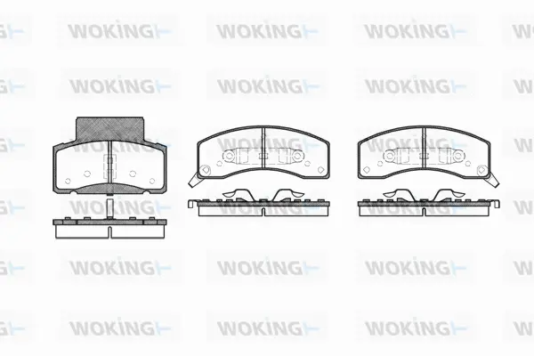 Brake Pad Set, disc brake (P7163.02)