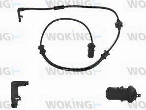 Warning Contact, brake pad wear (001027)