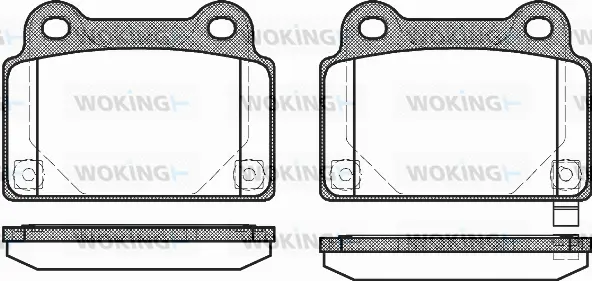 Brake Pad Set, disc brake (P12643.02)