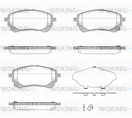 Brake Pad Set, disc brake (P19583.02)