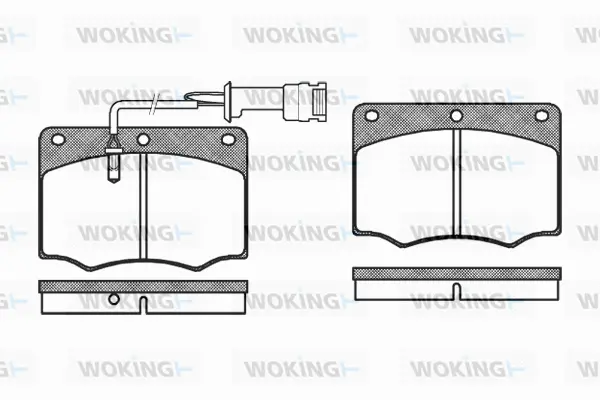 Brake Pad Set, disc brake (P1643.02)