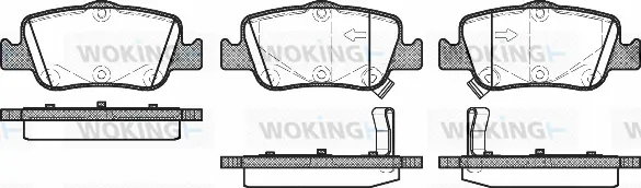 Brake Pad Set, disc brake (P12563.02)