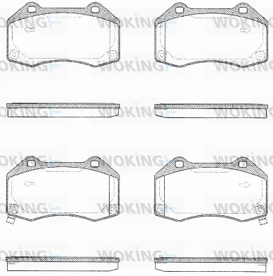 Brake Pad Set, disc brake (P10133.02)