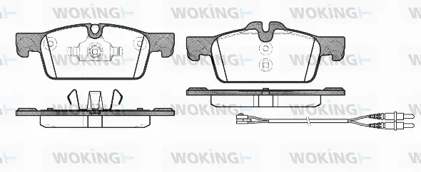 Brake Pad Set, disc brake (P15613.01)