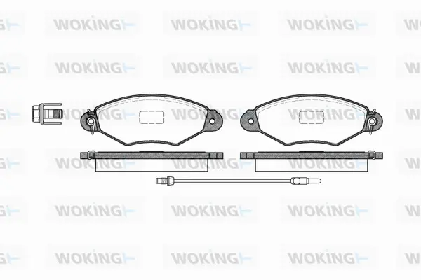 Brake Pad Set, disc brake (P7433.01)