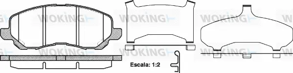 Brake Pad Set, disc brake (P9043.31)
