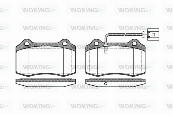 Brake Pad Set, disc brake (P5343.01)