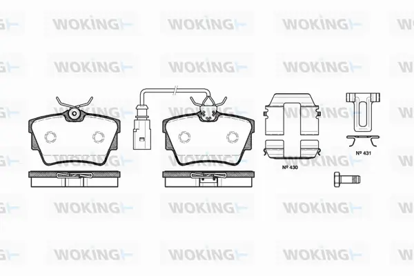 Brake Pad Set, disc brake (P4913.12)