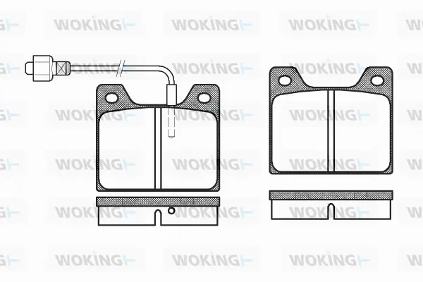 Brake Pad Set, disc brake (P1133.02)