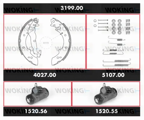 Brake Kit, drum brake (3199.00)