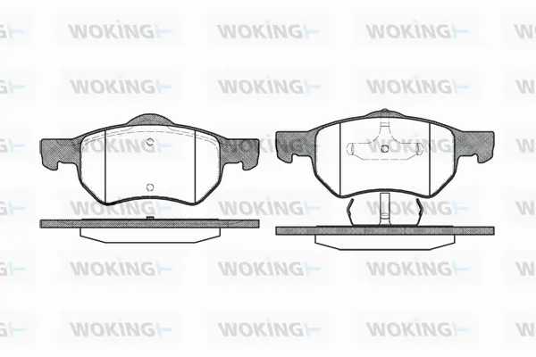 Brake Pad Set, disc brake (P9823.00)