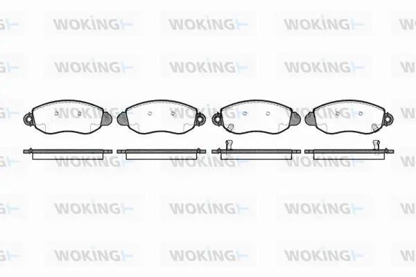Brake Pad Set, disc brake (P6723.02)