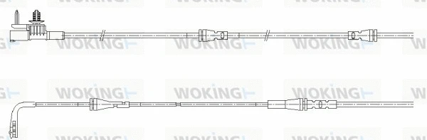 Warning Contact, brake pad wear (001191)