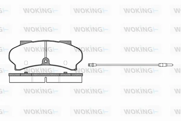 Brake Pad Set, disc brake (P1263.12)